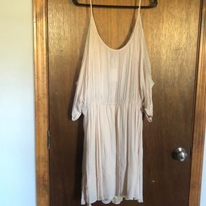 NWT Peach cold shoulder dress
